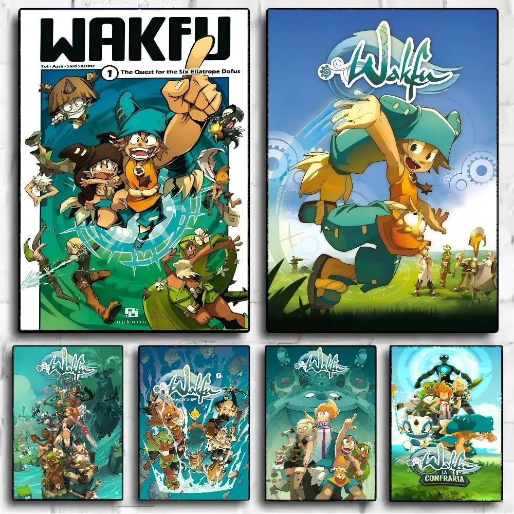 لعبة W-Wakfu الكلاسيكية خمر الملصقات خمر غرفة المنزل بار مقهى ديكور الشمال ديكور المنزل