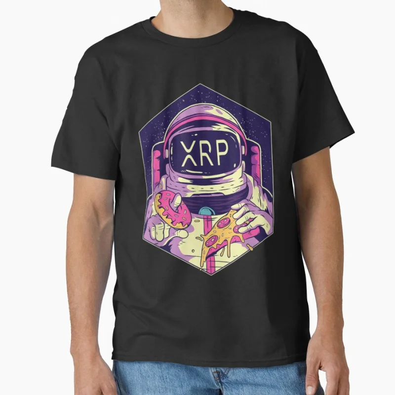 

Xrp crypto retro Funny Token Cryptocurrency Blockchain Wallet HODL Gift T shirt for man Large size Tops