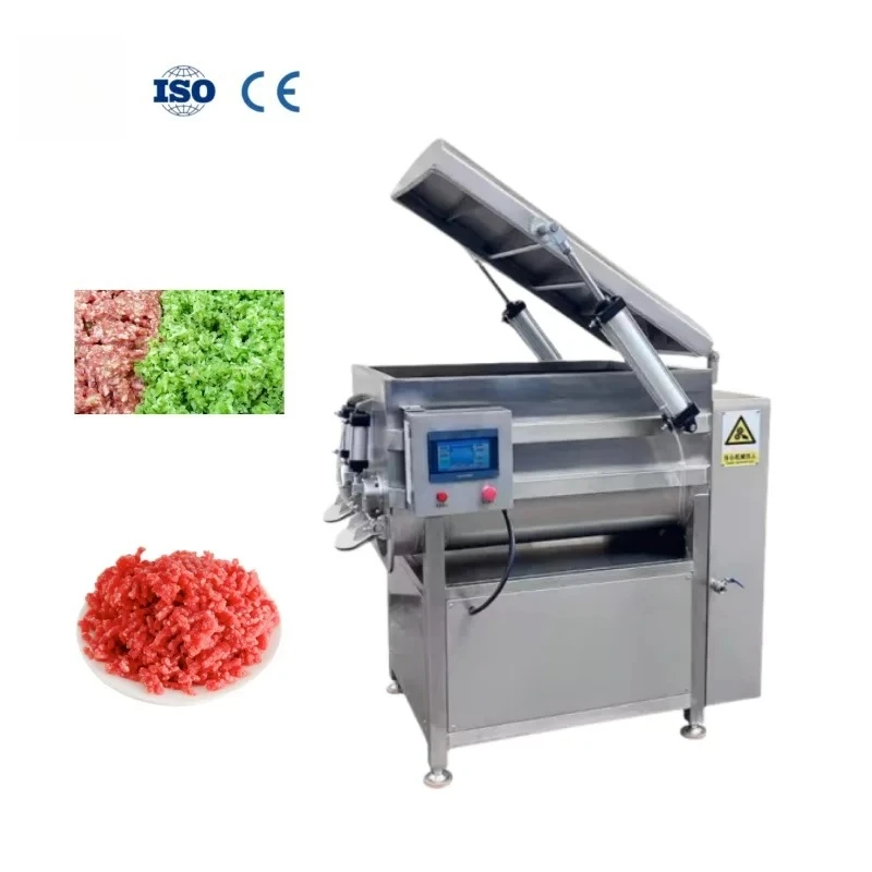 

High Quality 304SUS Meat Mixer Vacuum Vegetable Dumpling Stuffing Mixing Machine Sausage Filling Blender Vacuum Meat Mixer