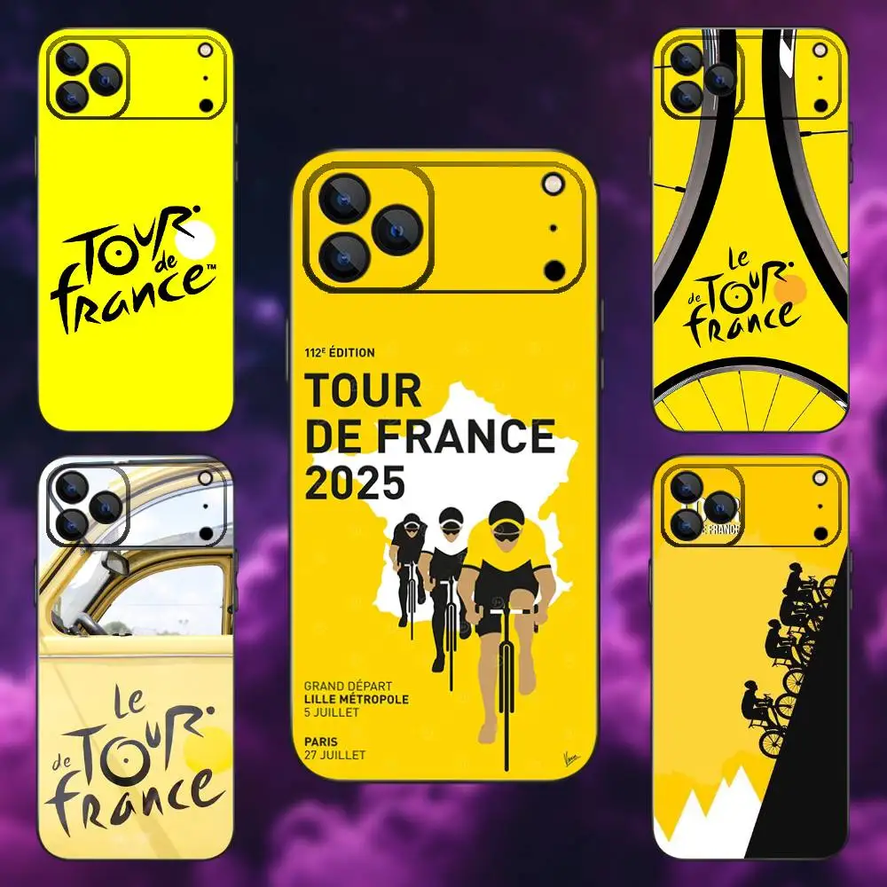 

Bike T-Tour de France Phone Case For iPhone 17,16,15,14,13,12,Pro,Max,Plus,E,SE4,Air,Mini Black Soft Box