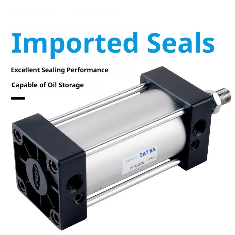 SC63X1000 Pneumatic Cylinder 100-1000mm Stroke Double Action Air Cylinder for Packaging Machinery Custom Stroke Available