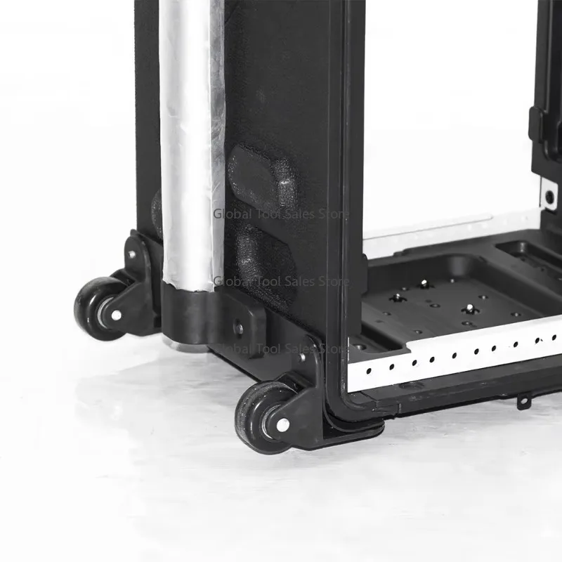 Profondità 2U 3U 4U 6U PE boîtier roulant léger X32 support antichoc étui pour ordinateur portable en plastique 4U étuis pour Audio