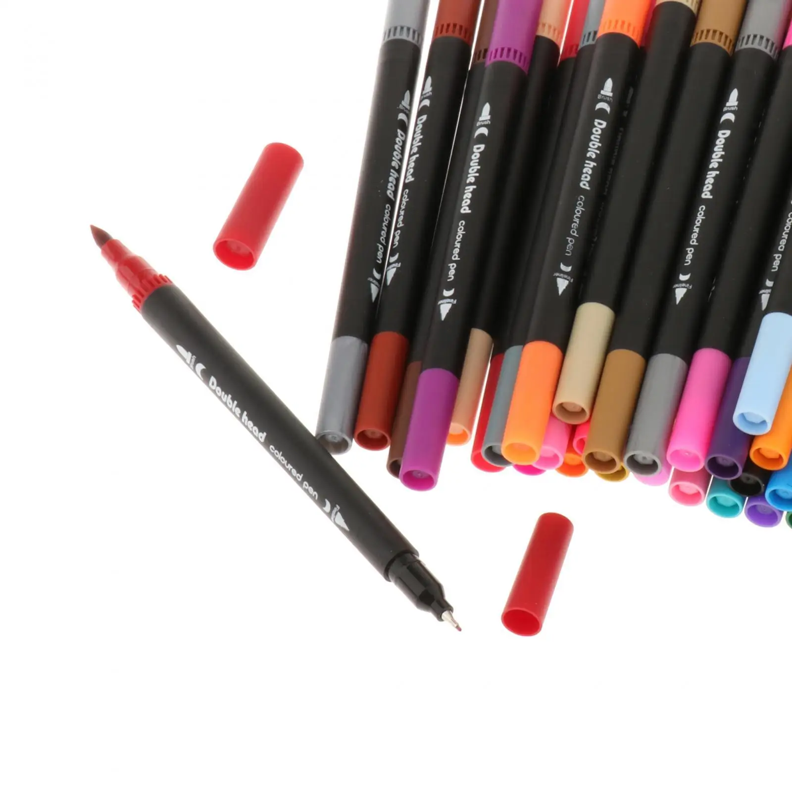 Podwójna końcówka pędzelek do zdobień gładkie markery malarskie kolor pisaki zestaw długopisów akwareli