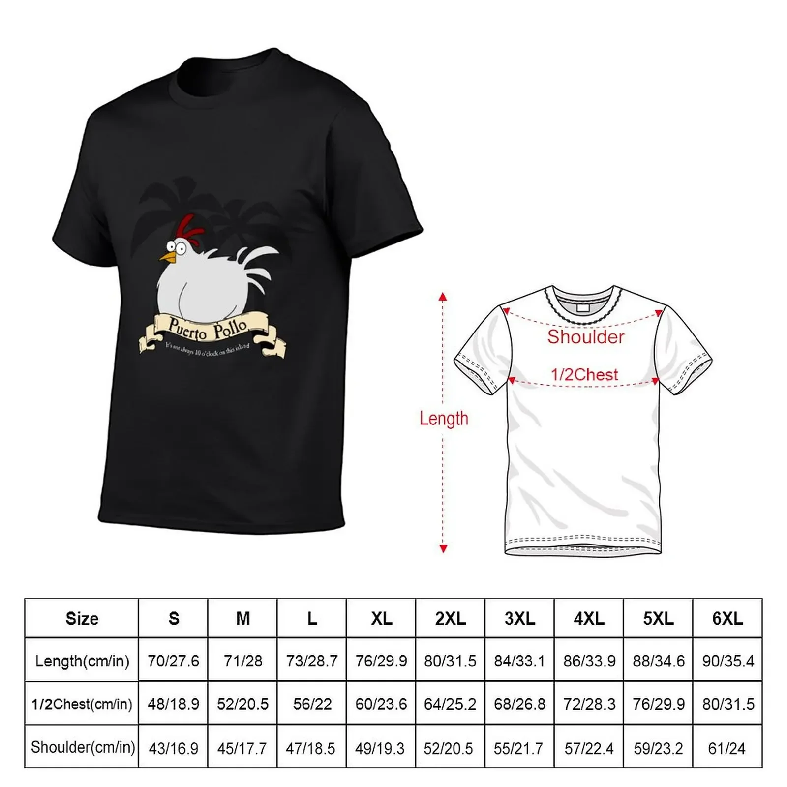 Puerto Pollo T-Shirt blanks cheap stuff Blouse cute clothes mens graphic t-shirts funny