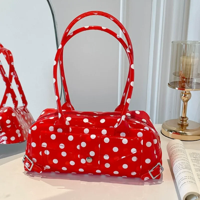Jelly Bag Clear Pvc - Sac fourre-tout transparent imperméable à pois