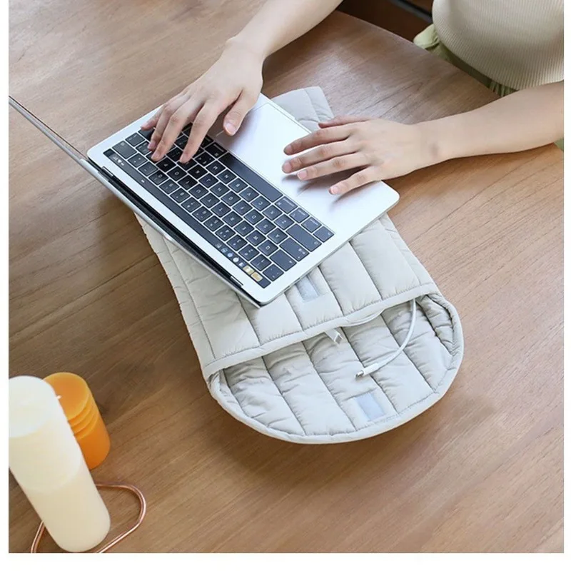 1pcs Laptop Sleeve Padded Protective Case for Notebook Office Home Use Multi-size Fit Unisex