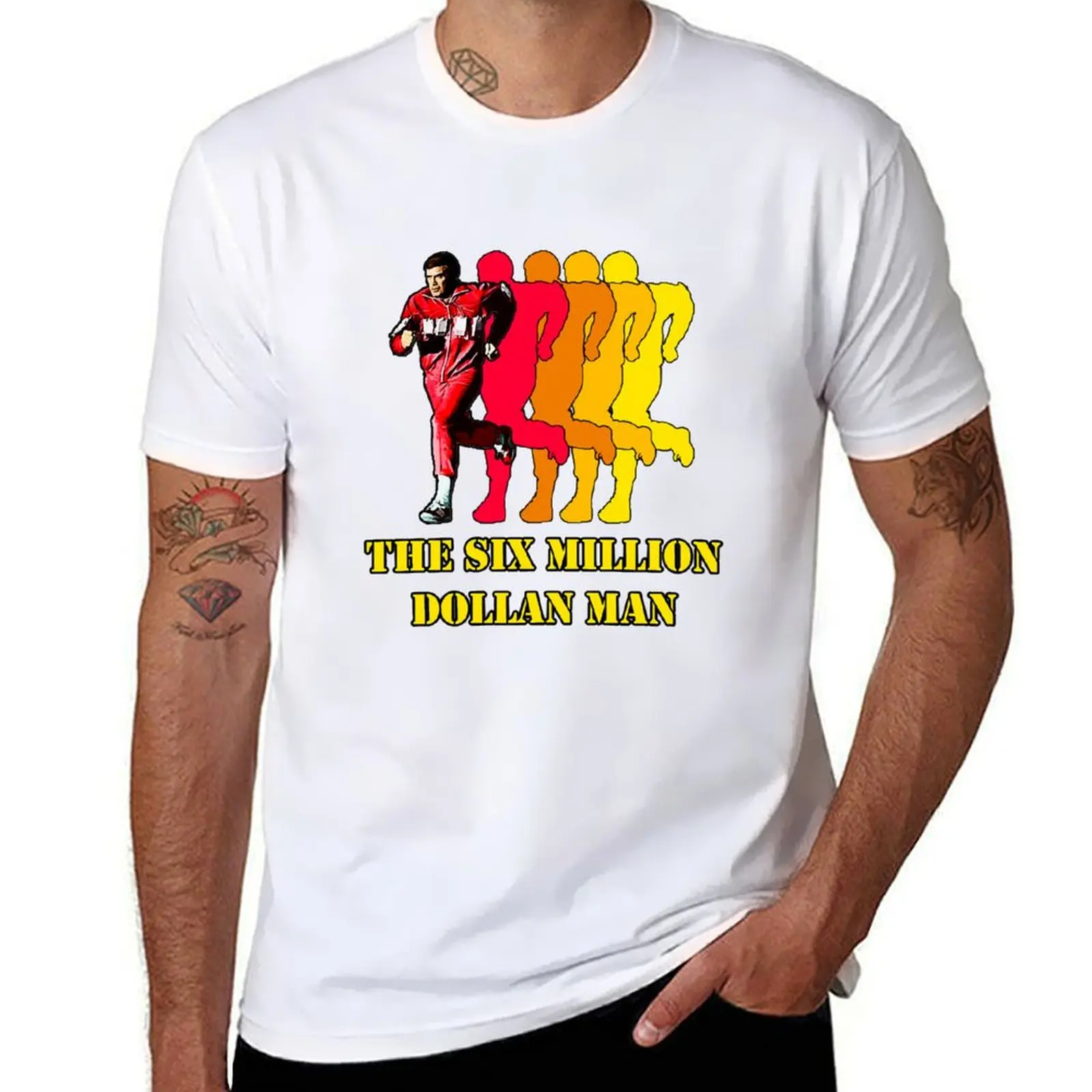 

T-Shirt shirts Man Dollars The t Fan Rock shirts Series men Band 70S Gifts t Six funny Million for Movie Music man cotton