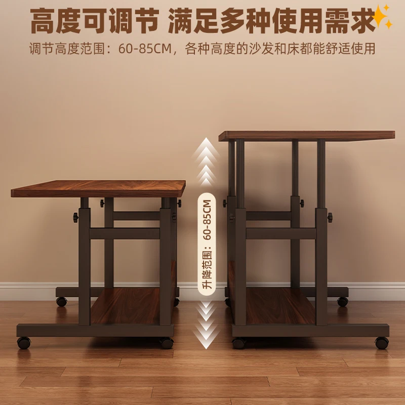Small table Bedside Movable lifting desk Student household simple lifting table Bedroom computer table Workbench