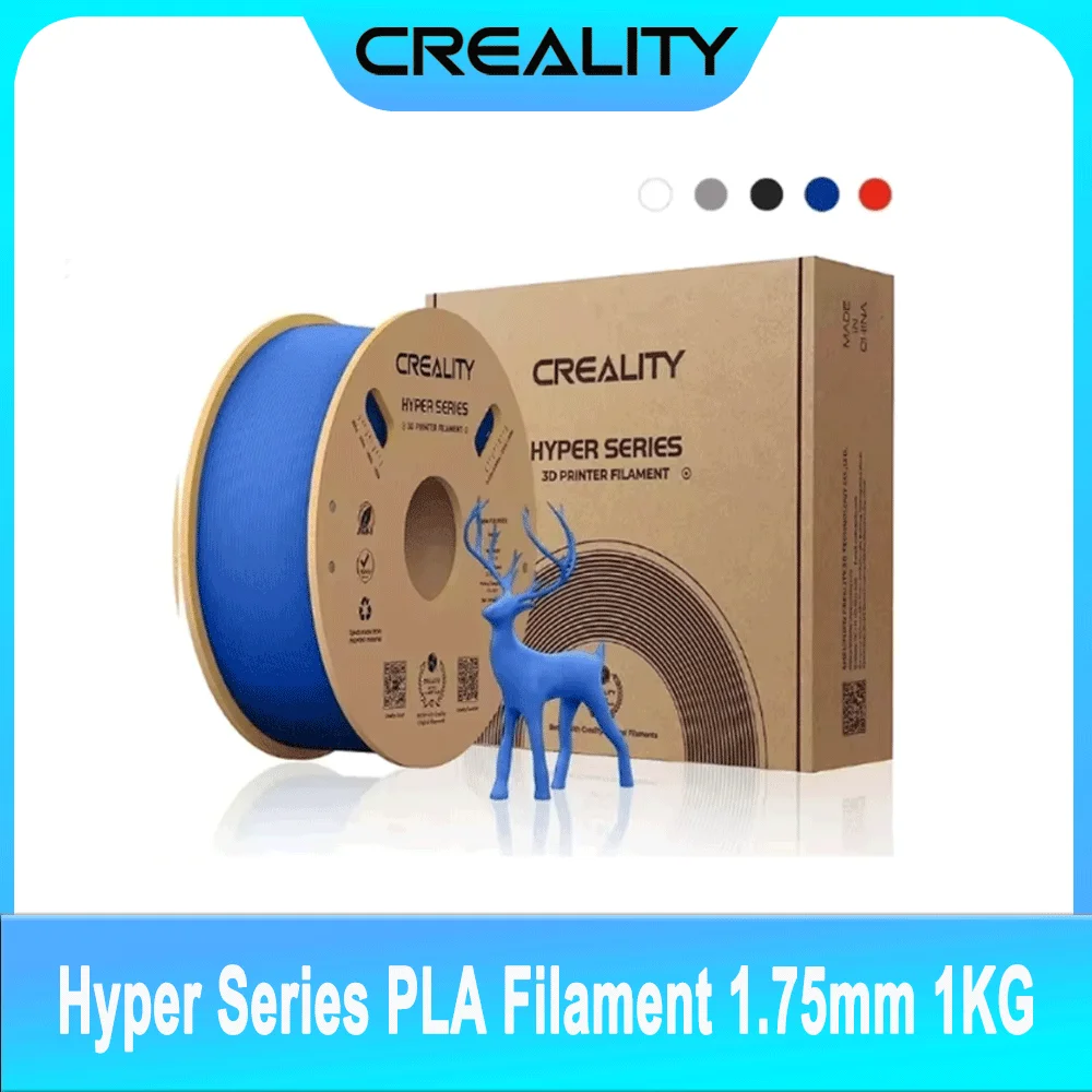 

Creality Hyper Series PLA Filament 1KG High Precision Faster Cooling Better Fluidity Non-toxic Moisture Resistance For 3DPrinter