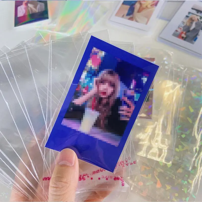 10pcs/pack 65*90MM Little Stars Laser Flashing Card Sleeves Protector For YGO Cards Holder Holographic Foil Protective Film