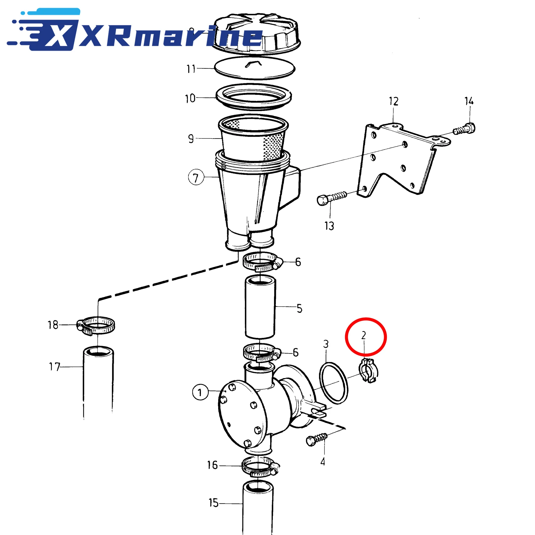 2 Pcs Water Pump Coupler AD31 AD41 TAMD HS  KAD KAMD MD TMD D41 Series Compatible With Volvo Penta Motor 858467 Sierra 18-3175