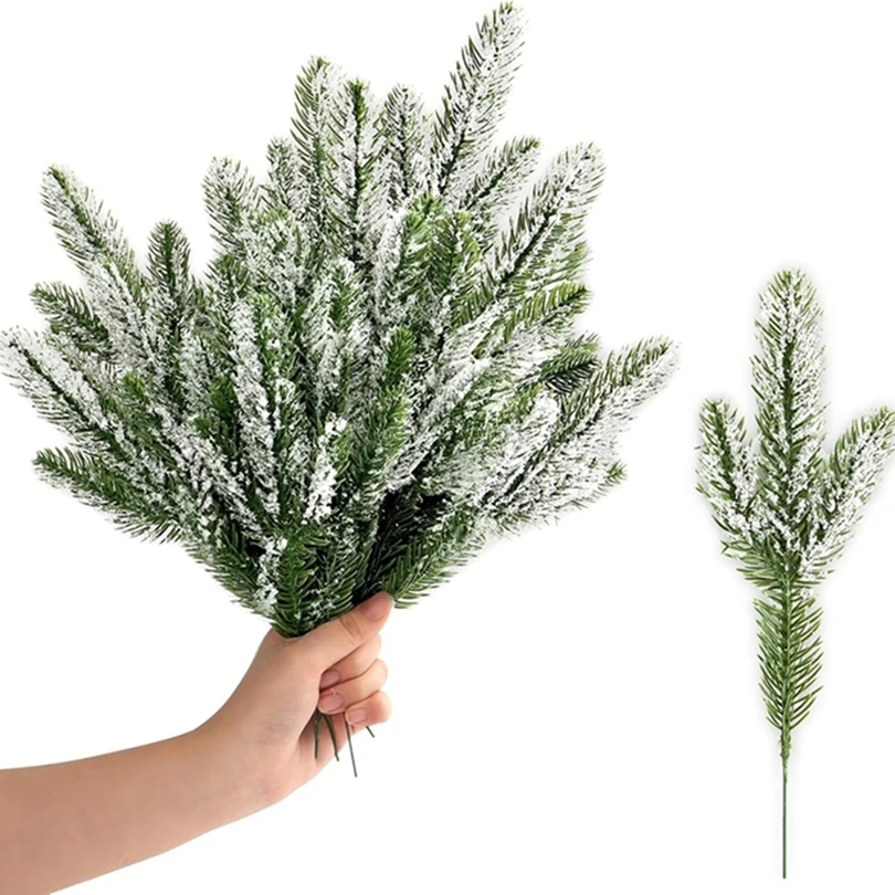 

5Pcs Artificial Plant Pine Needle Home Room Outdoor Courtyard Decor Accessory Wedding Party Christmas Tree Atmosphere Decoration
