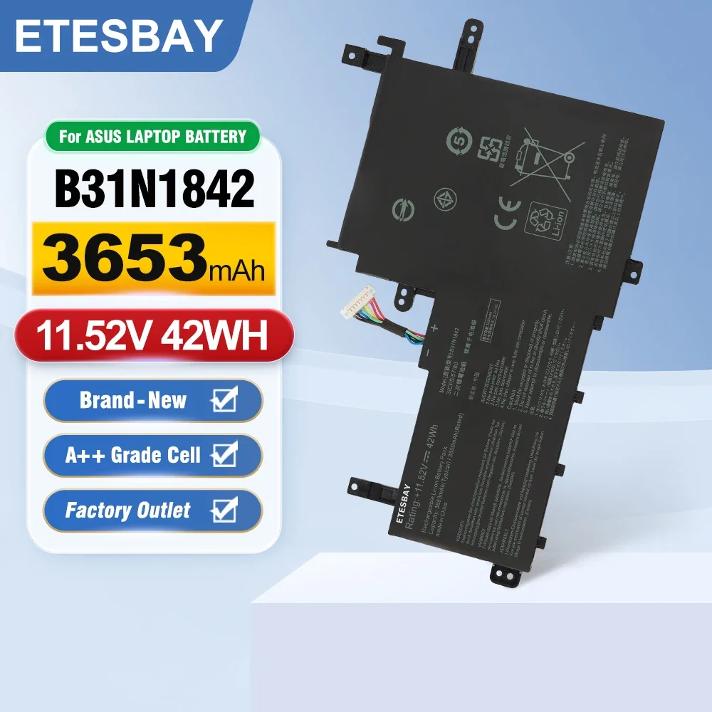 ETESBAY B31N1842 Laptop Battery For Asus VivoBook F513EA F513EP F513IA K513E K513EA K513EP KM513UA M513IA M513UA S513EA S513IA