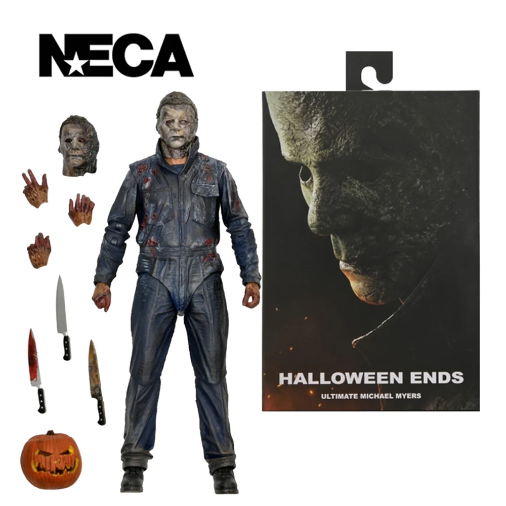 Figura de Acción a Escala de 7 Pulgadas de Michael Myers de Halloween Ends de NECA, Modelo de Muñeco, Kit de Garaje