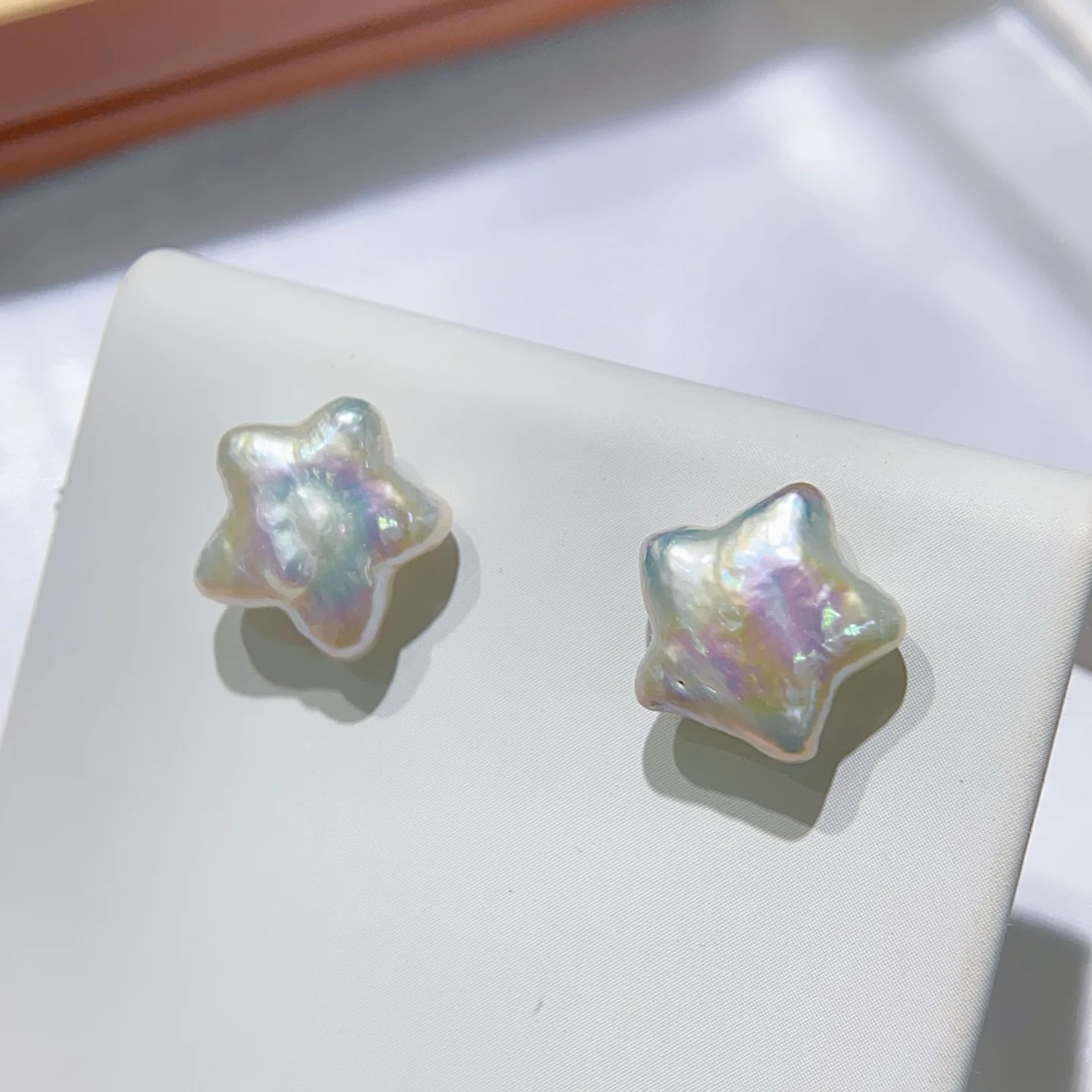 

SGARIT 14k Filled Gold Baroque Earrings Natural Freshwater Pearl Earrings with Iridescent Orient for Women Girls Jewelry Gifts