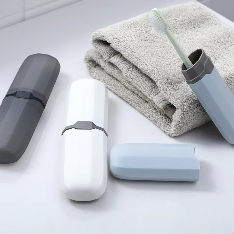 Portable Toothbrush Cover Storage Box Daily Outdoors Travel Hiking Camping Toothbrush Holder Case Box Bathroom Accessories