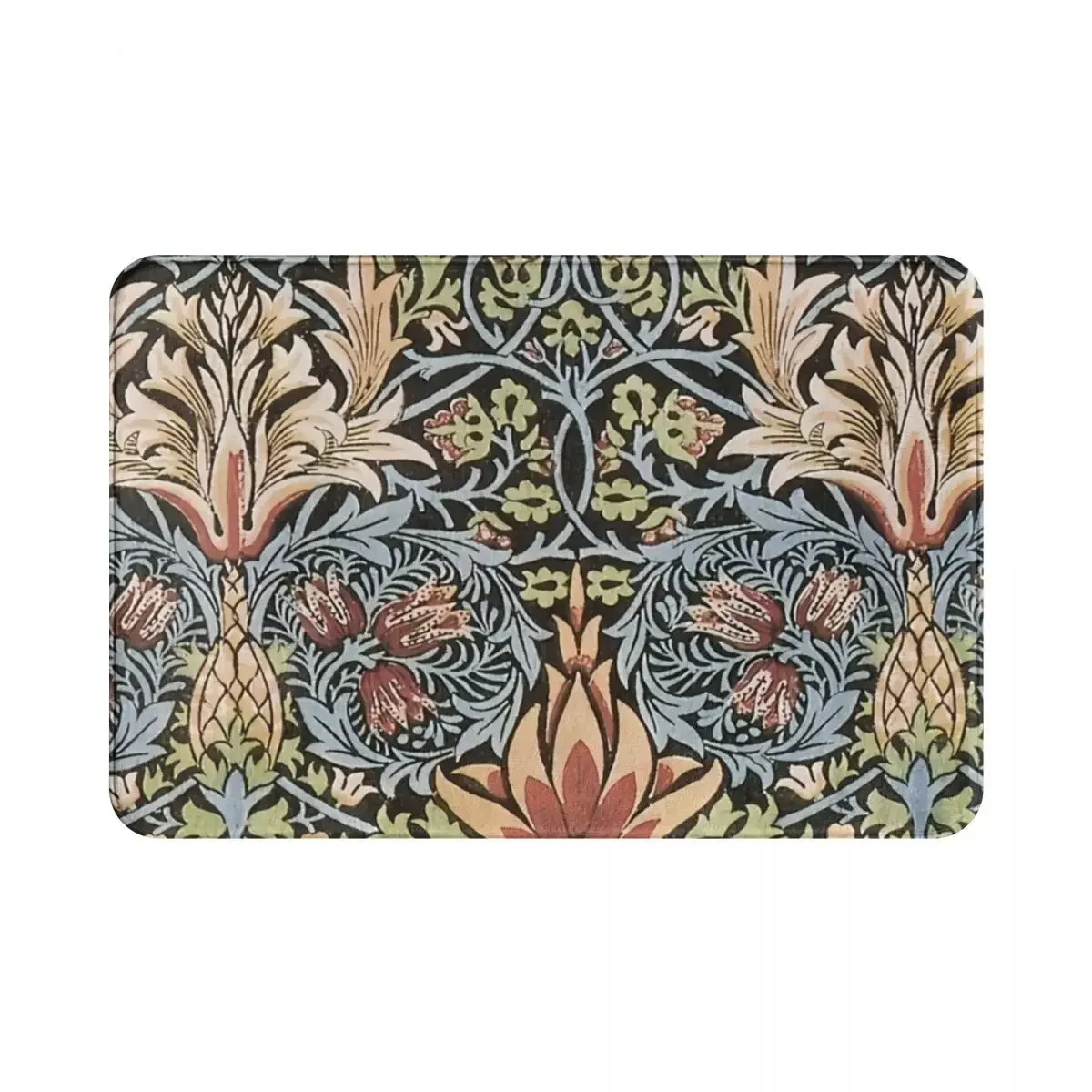 William Morris Strawberry Polyester Doormat Rug carpet Mat Footpad Anti-slip Washable Corridor Kitchen Bedroom balcony toilet