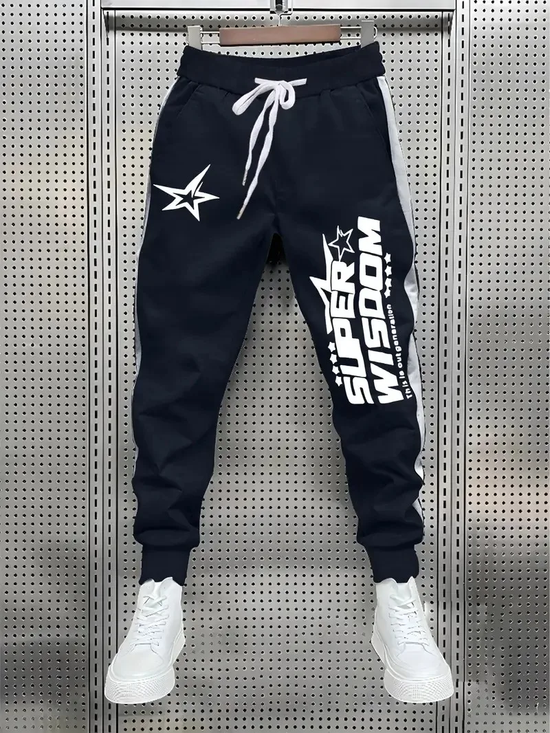 

The new men's trousers for Spring and Autumn 2025 are casual roller skating skin-friendly and soft with letter prints