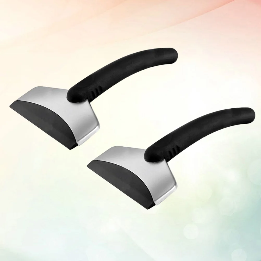 

2 Pcs Car Snow Shovel Removal for Ice Scraper Small Defrosting Tool Automotive Driveway Easy Operate
