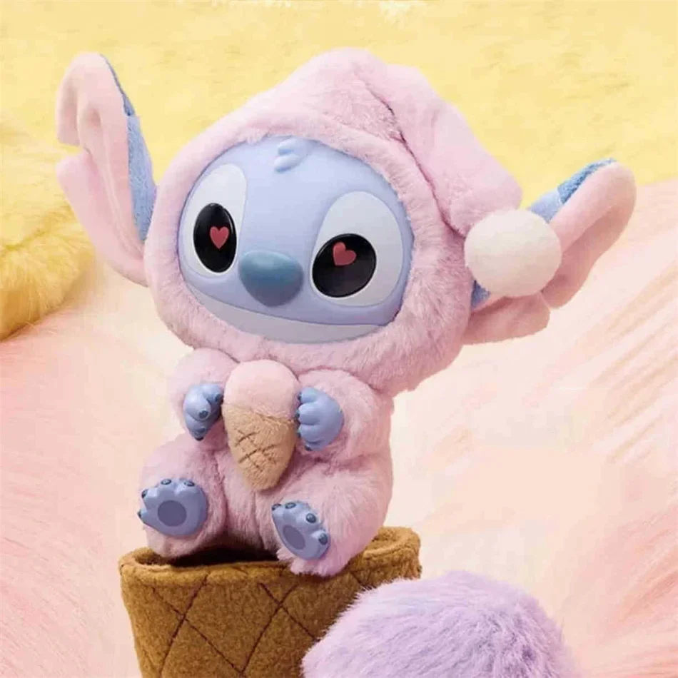 Nieuwe Disney Stitch Eat Sleep Series Vinyl Blind Box Hanger Schattige pop Mystery Box Speelgoed Pluche pop Vakantie Feestelijk cadeau
