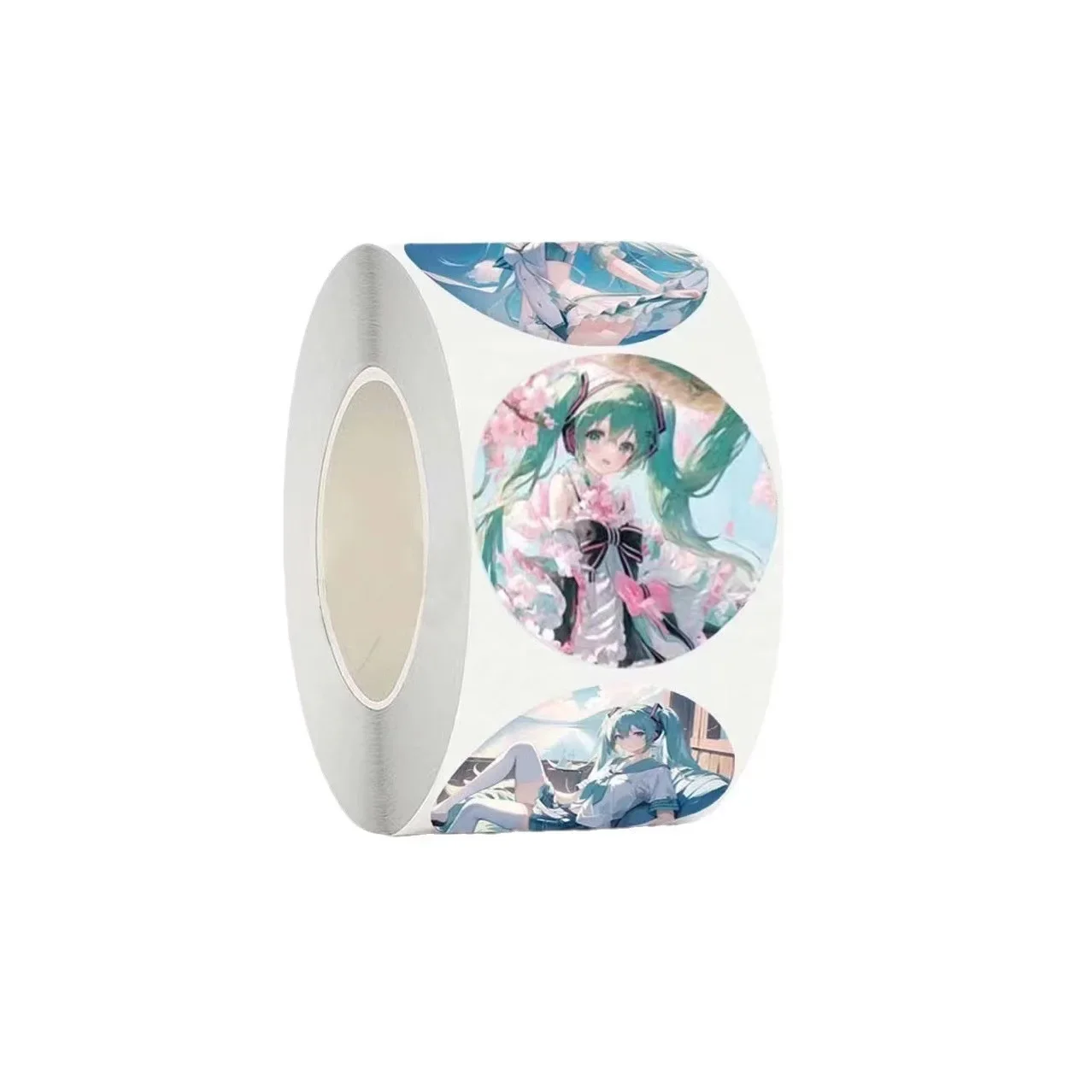 500PCS Cartoon Cute Hatsune Miku Decoration Handbook Cartoon Cute Sealing Sticker