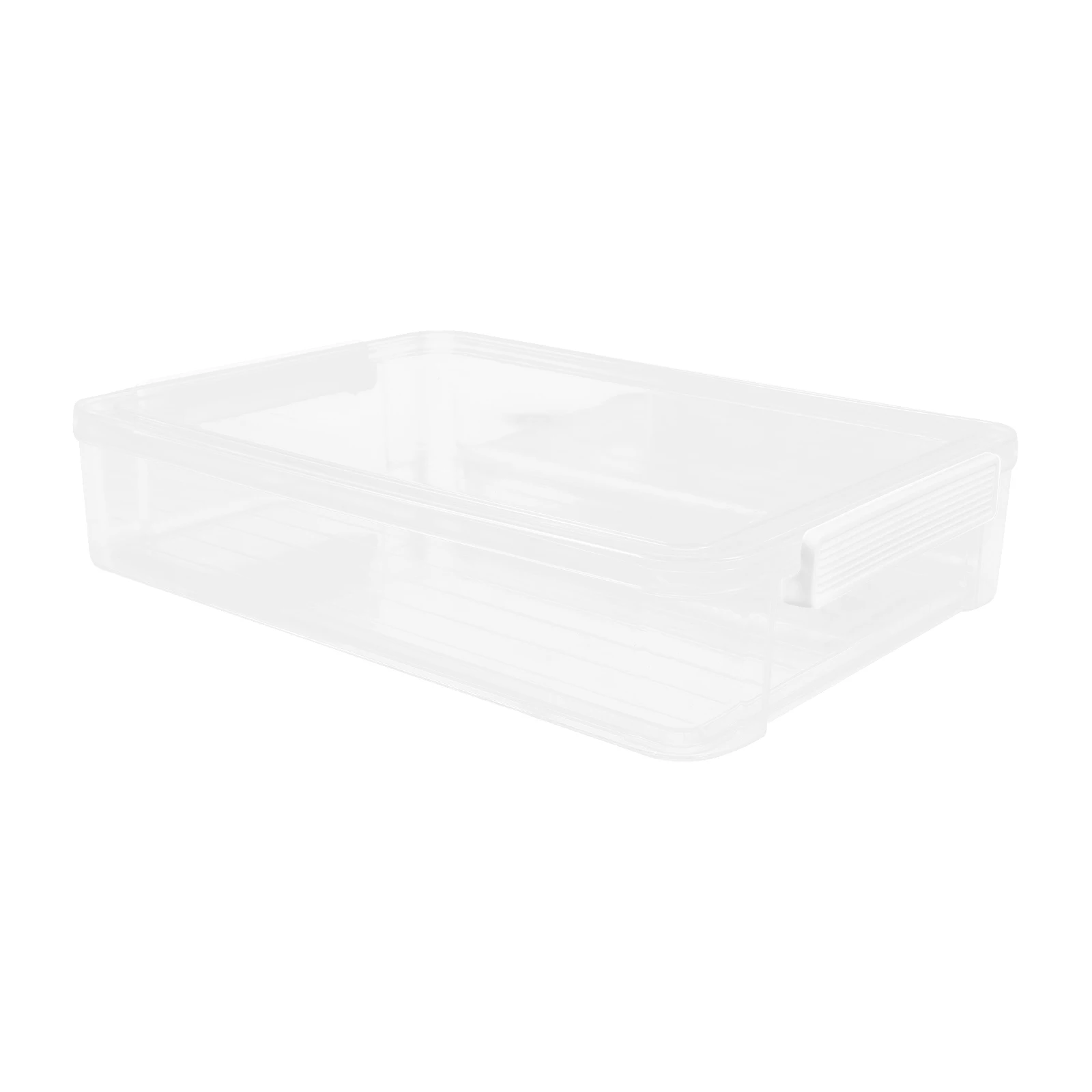 

1pc File Organizer Box A4 Size Document Storage Container With Buckle Lid Waterproof Certificate Holder Plastic Craft Storage