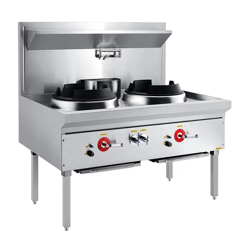 

Commercial Blue Flame 2burner Wok Lpg Cooktop Big 2 Burner Gas Cooker Gas Stove In Stand