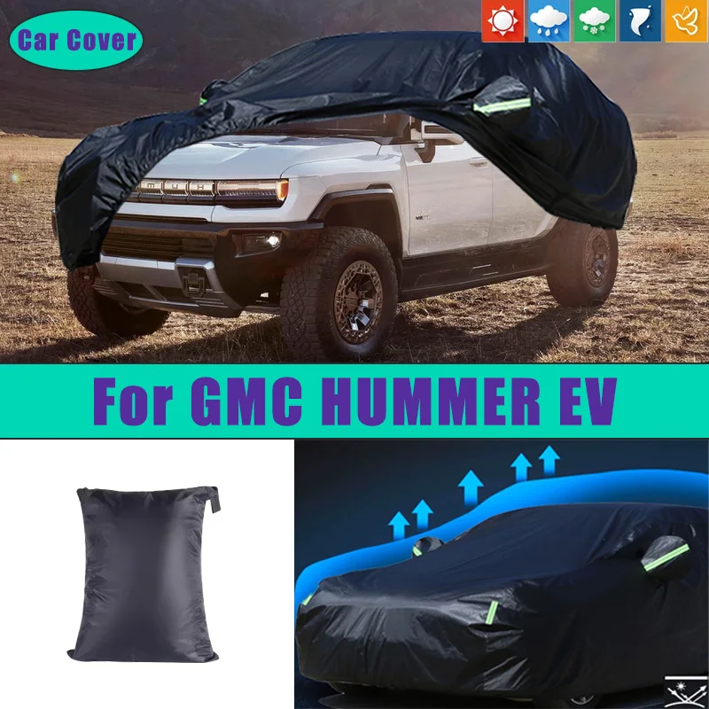 

Для GMC HUMMER EV автомобильные полные внешние чехлы уличные водонепроницаемые пылезащитные солнцезащитные дождевые снежные защитные внешние автомобильные аксессуары