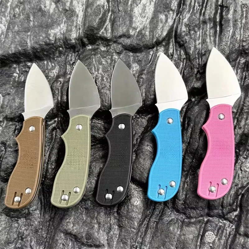 MINI C154 Pocket Folding Knife Stainless Steel Blade Nylon Fiber Handle Tactical Hunting Outdoor Camping Hunting Knives for Men