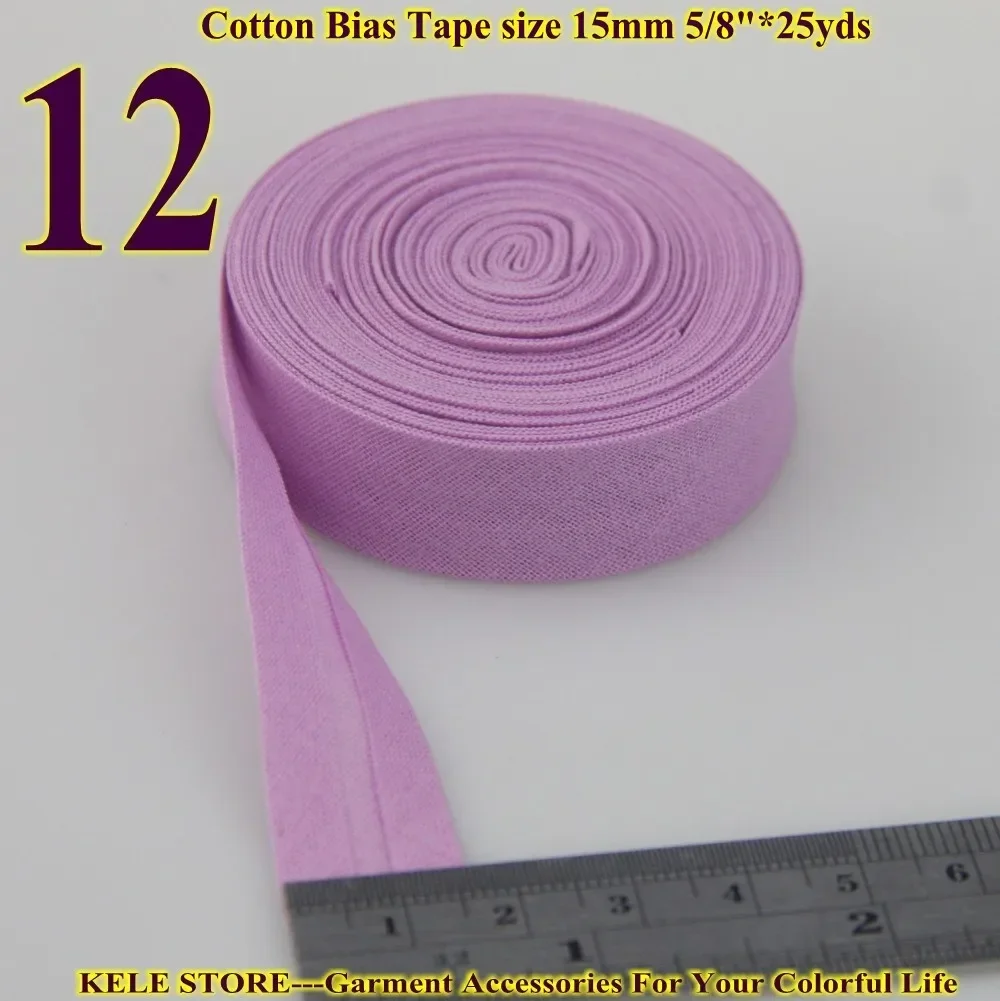 100% Cotton Bias Tape,size:15mm,width:5/8\