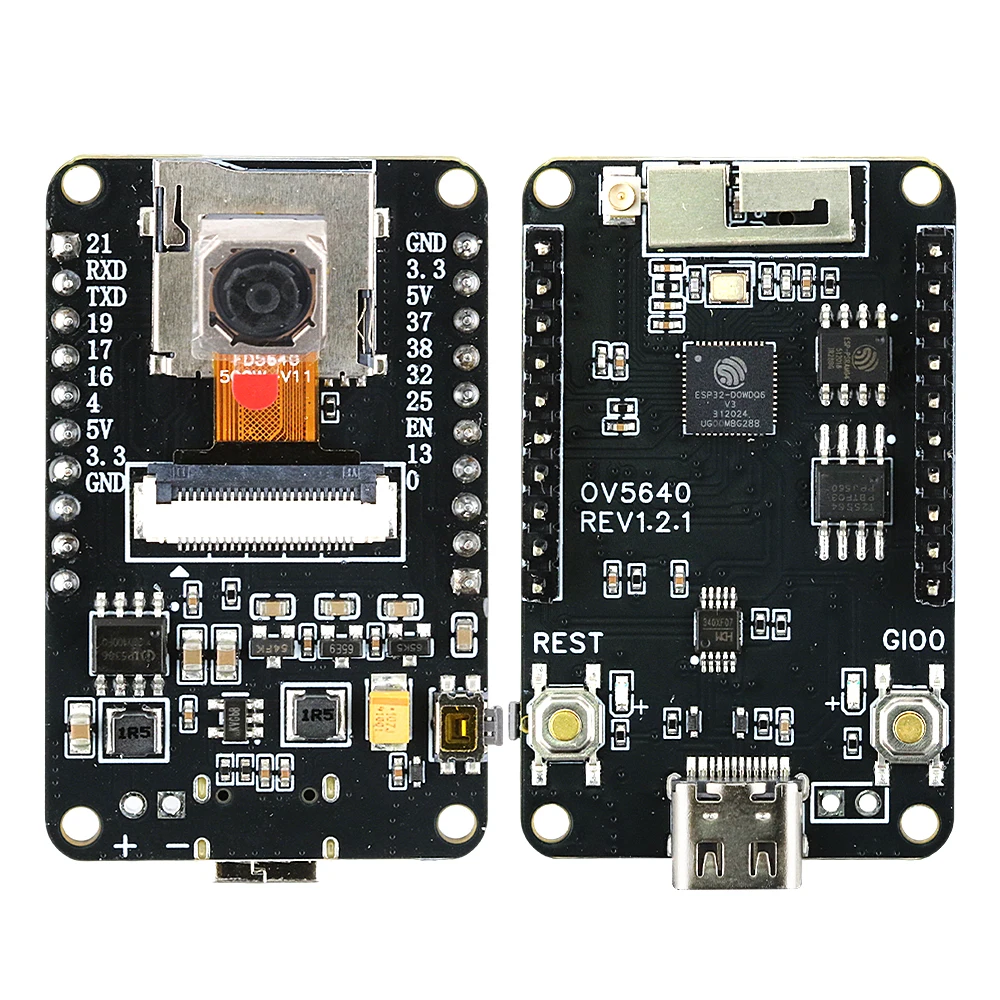 ESP32-CAM Development Board for OV5640 OV2640 Camera Modules 2.4 GHz WiFi Bluetooth Module 8MB PSRAM Type-C ESP32 CAM