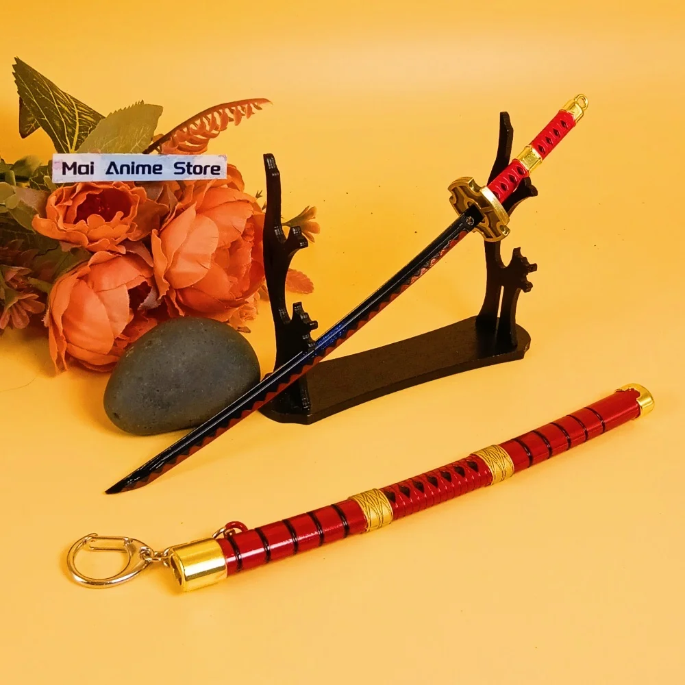 10inch Steel Roronoa Zoro Katana Real Size Japanese Metal Zoro Sword Iron Ninja Knife Original Samurai Sabre Unsharp Toy Gift