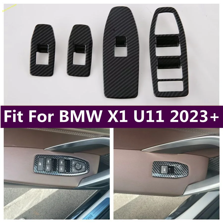 

Inner Door Handle Window Glass Lift Button Control Switch Panel Decor Frame Cover Trim For BMW X1 U11 2023 2024 Car Accessories