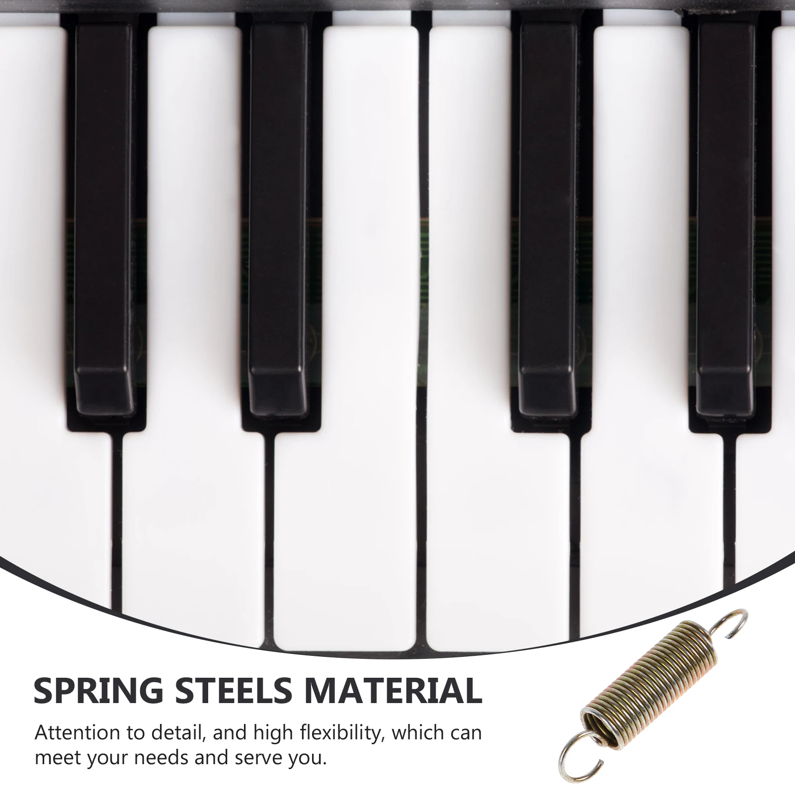 

2pcs 6cm Piano Tuning Supplies Spring Buckle Tools Spiral Springs Steel Replacement Parts for Upright Piano Repair Accessories