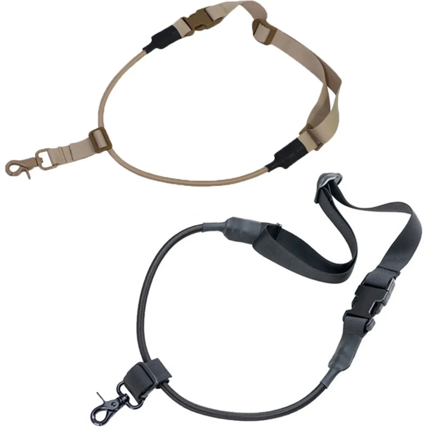 High-Elasticity Tactical Rope, Military Fan CS Field Single Point Rope, Outdoor Multi-Functional Rope, Tactical Strap