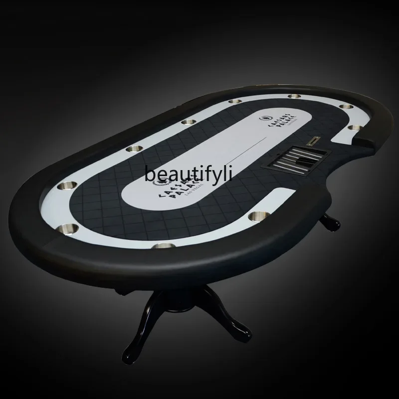 

Modern Poker Table Club Dedicated High-End Poker Table Solid Wood Tiger Foot Table