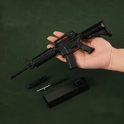 1/3 metalowy pistolet zabawkowy w skali M416 miniaturowy M4A1 karabin snajperski Model montaż demontaż zestaw do budowy kolekcja zabawek prezenty