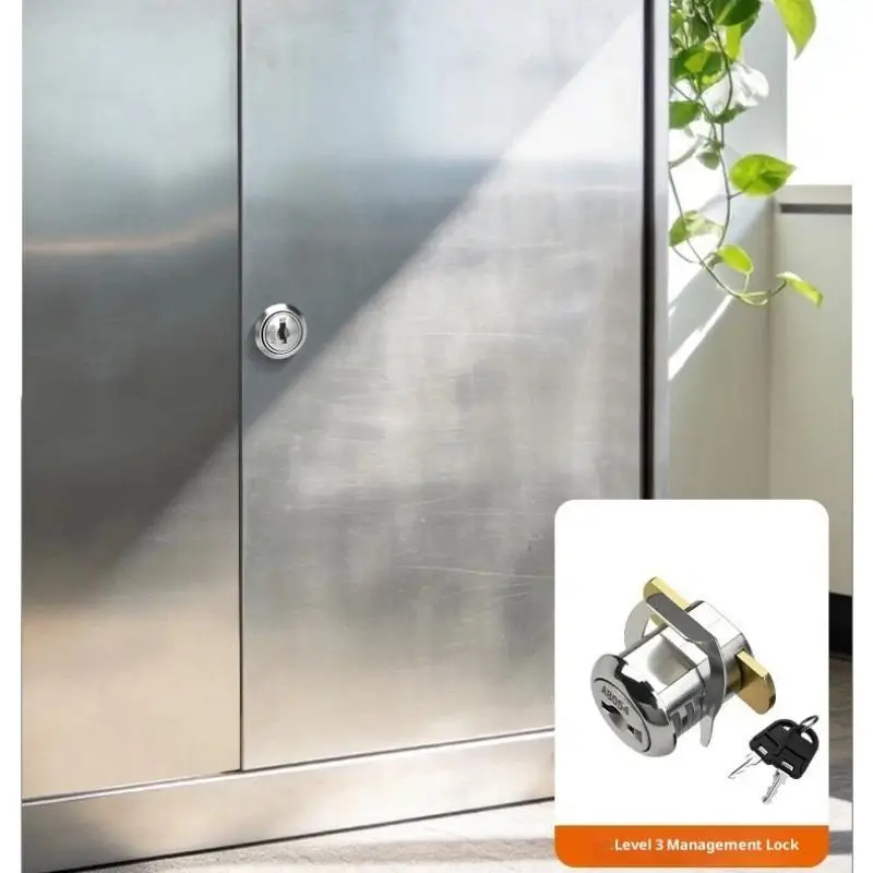 Office Filing Cabinets Drawer Key Lock 3 Level Zinc Alloy Management Reliable Security Solution