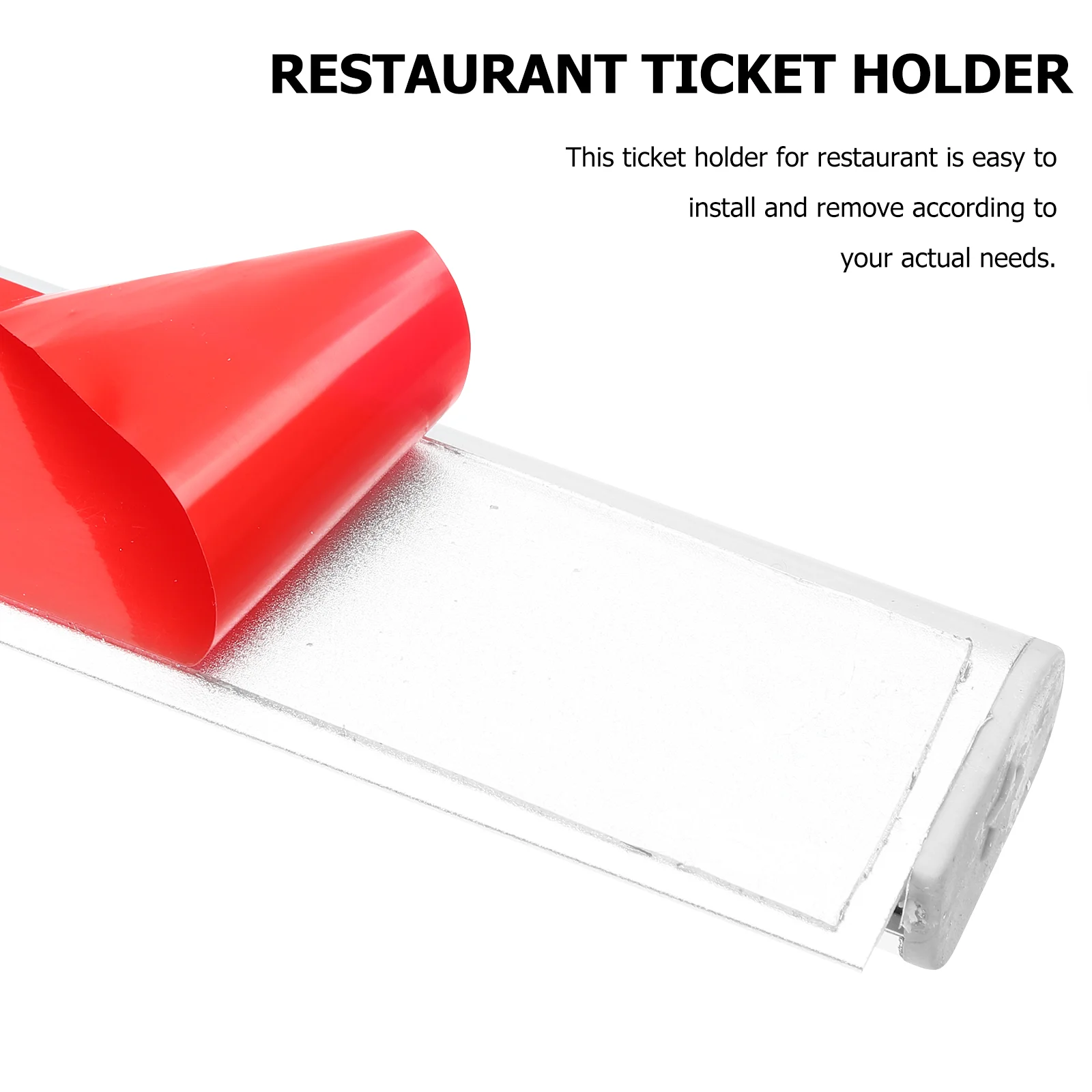 Aluminum Alloy Ticket Clip Menu Rack Tag Receipt Holder Restaurant Topper Number Accessory Fixing Supply Kitchen Check Fixer