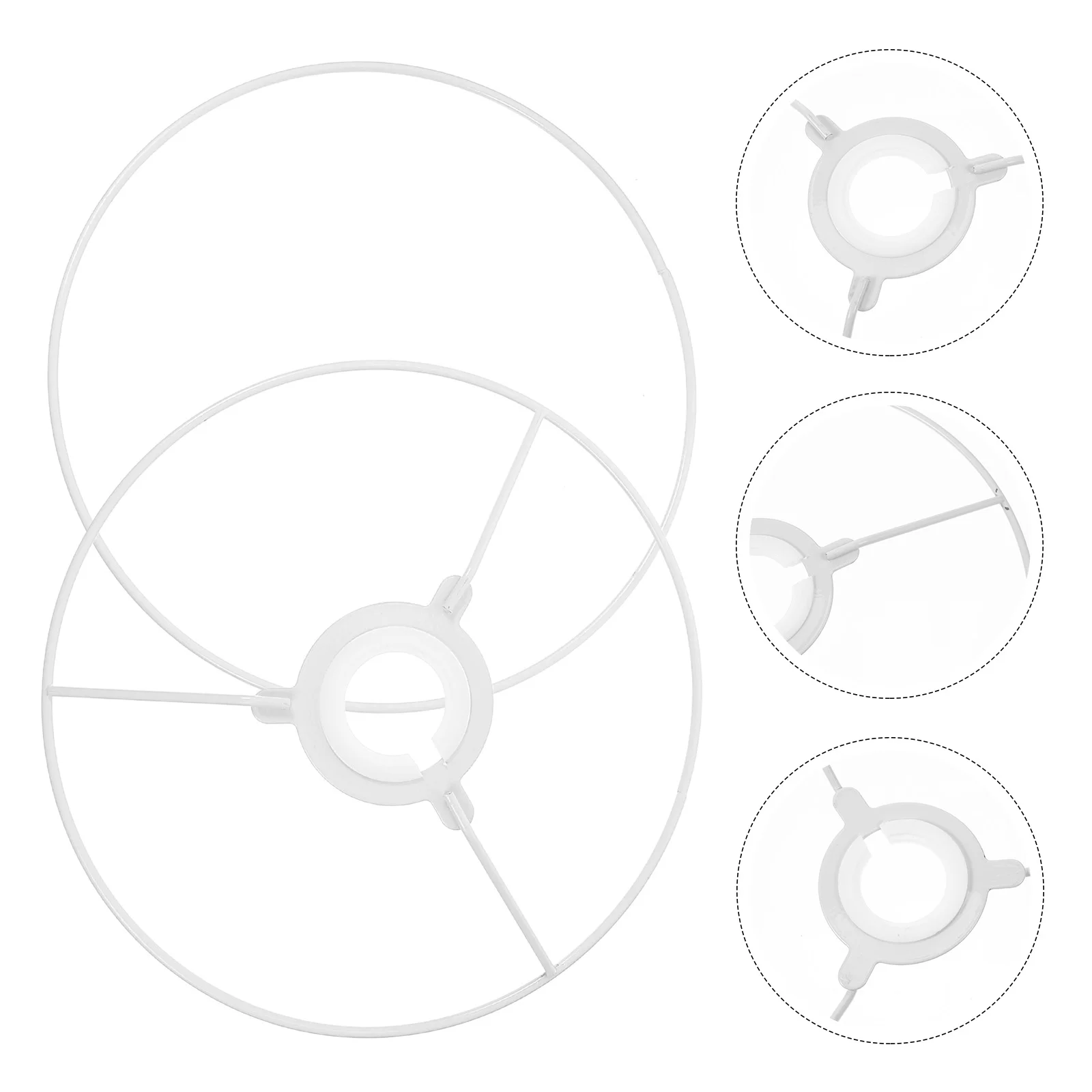 Lampshade Frame Wire Cover Light Covers Cage Guard Pendant Lights Drum Ring Metal Round Support