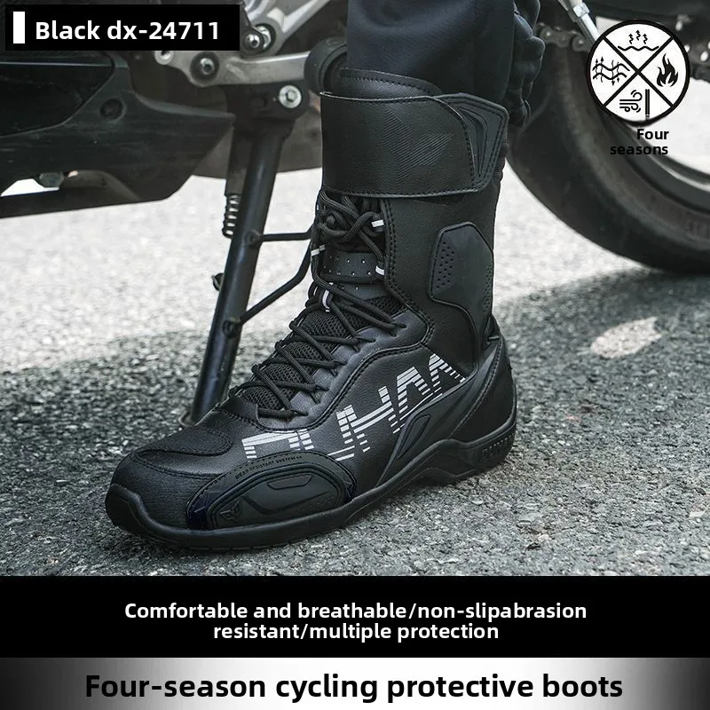 

DUHAN Motorcycle Riding Boots Motocross Rally Boots Motorcycle Anti Fall Rider Racing Shoes Men's Women's botas para moto