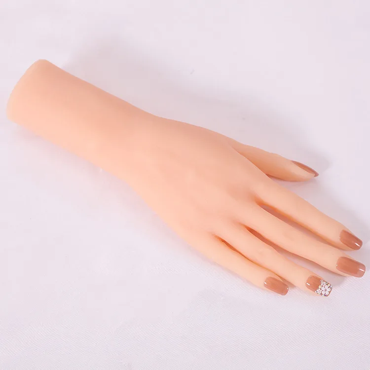 New simulated hand model props, hand model silicone manicure, fake hand model jadeite bracelet display live stream