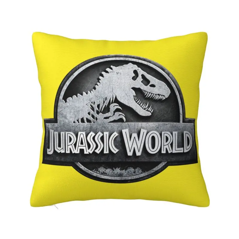 Nordic Jurassic Park Cushion Cover for Sofa Velvet Dinosaur Print Throw Pillow Case for Living Room