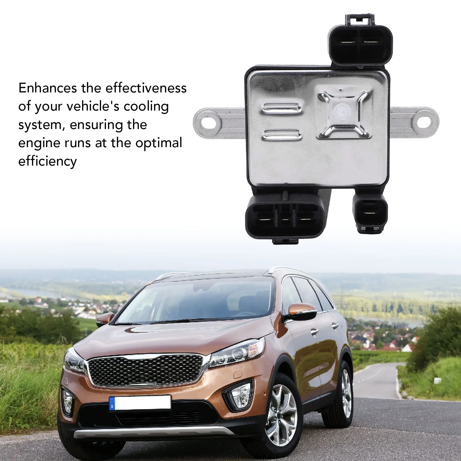 Cooling Fan Control Module 25385-B8800 for Hyundai Santa Fe XL Kia Sorento 3.3L 2013 to 2019 Radiator Cooling Fan Controller Rep