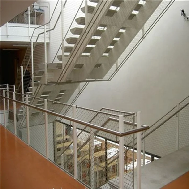 Factory Price Staircase Flexible Steel Wire Rope Mesh For Balustrade Or Railing