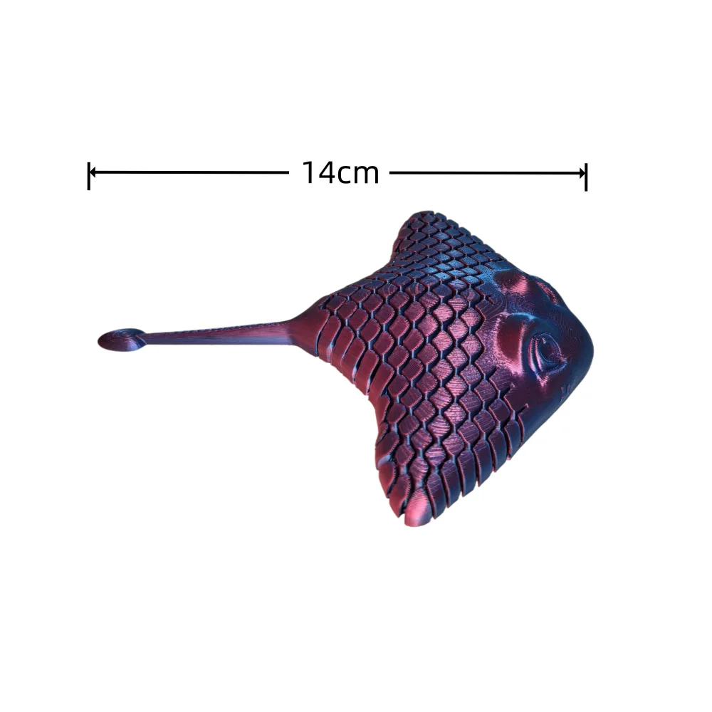 3D Printing Toy Manta Ray Joint Movable Fiish Home Decoration Toy Refrigerator Magnetic Attraction