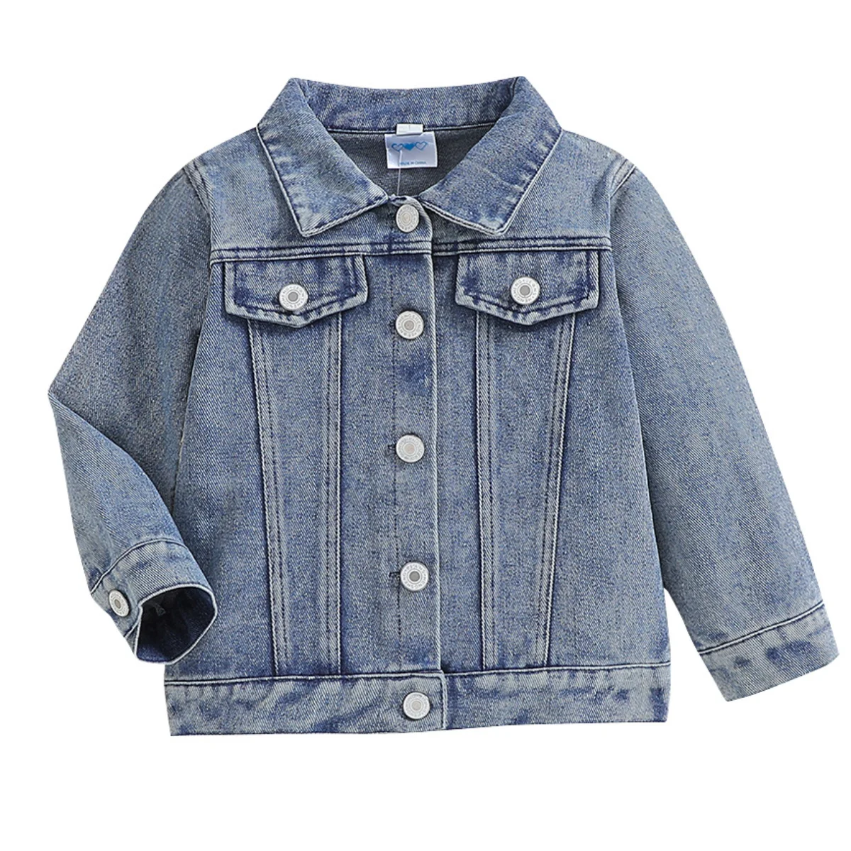 New Letter Printed Cartoon Cute and Fashionable Denim Jacket for Girls In Autumn and Winter Casual and Versatile Party Jacket