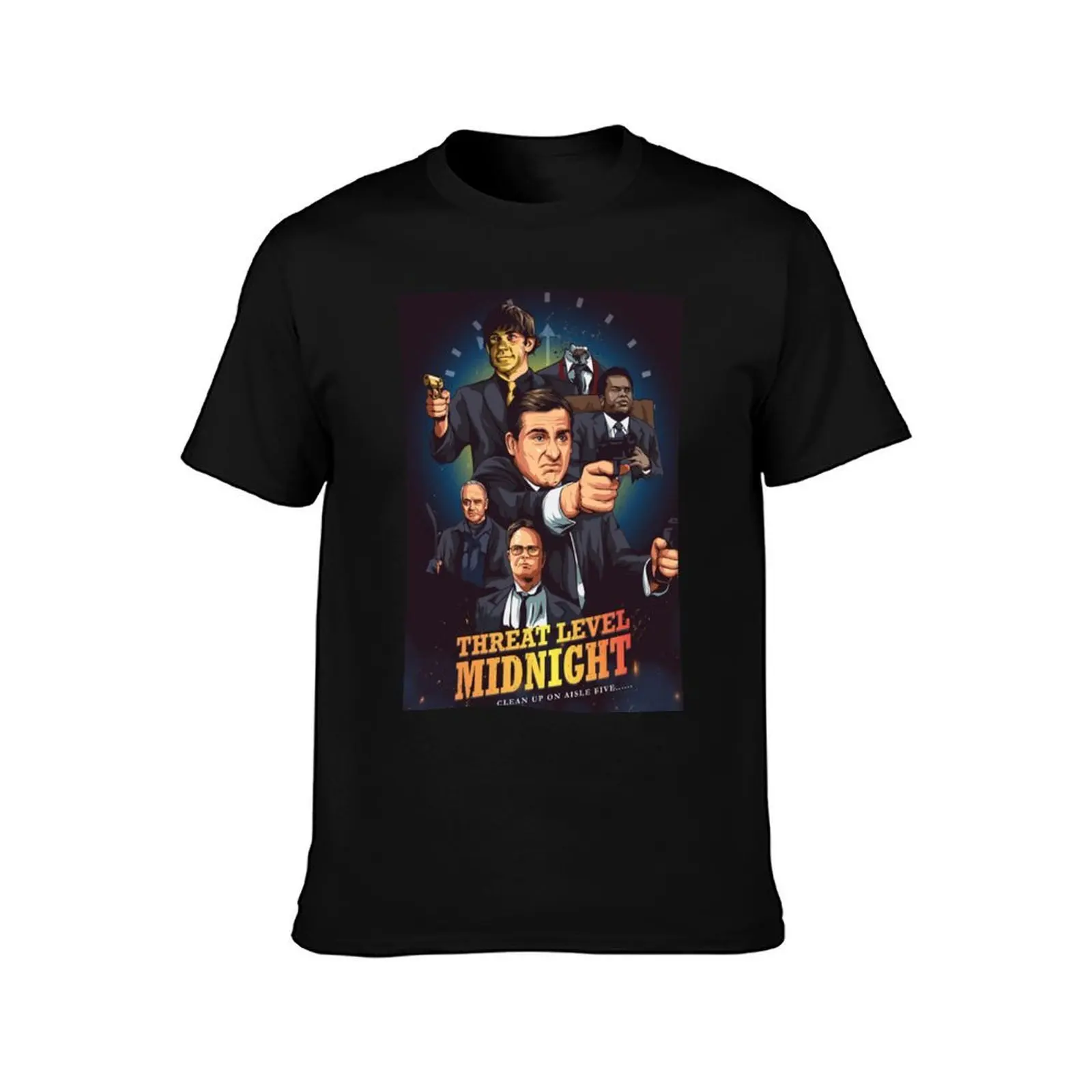 Threat Level Midnight T-Shirt Big and Tall Casual T-Shirt