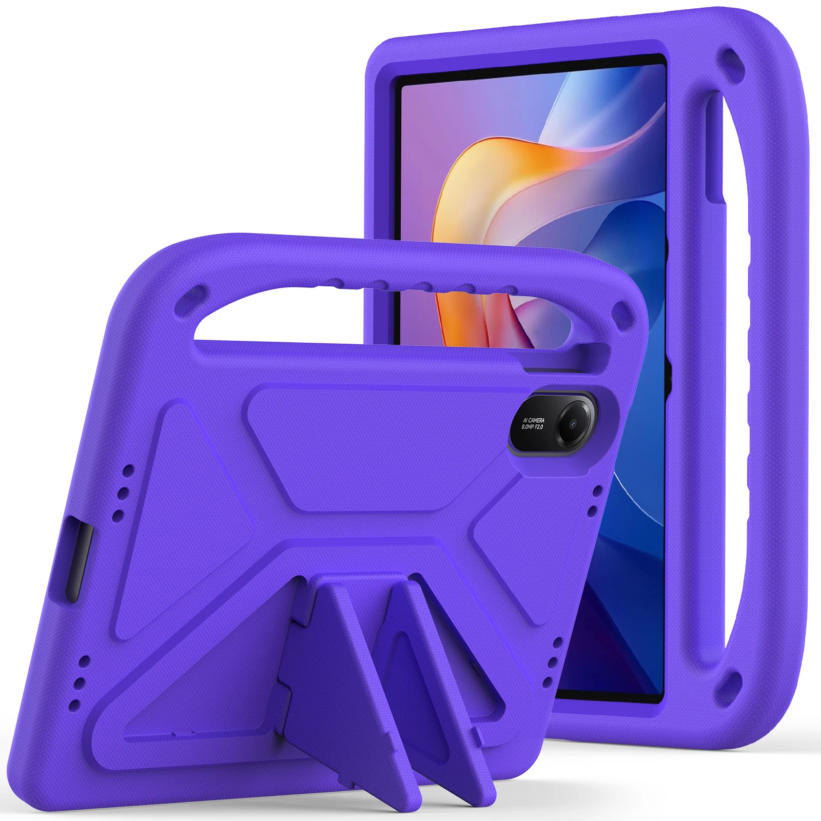 EVA Stand Case voor Xiaomi Poco Pad 8 7 6 5 Pro Redmi Pad 2 Pro SE Schuim Draagbare Handgreep Kinderhoes voor Redmi Pad SE 4G 8.7" - afbeelding 1