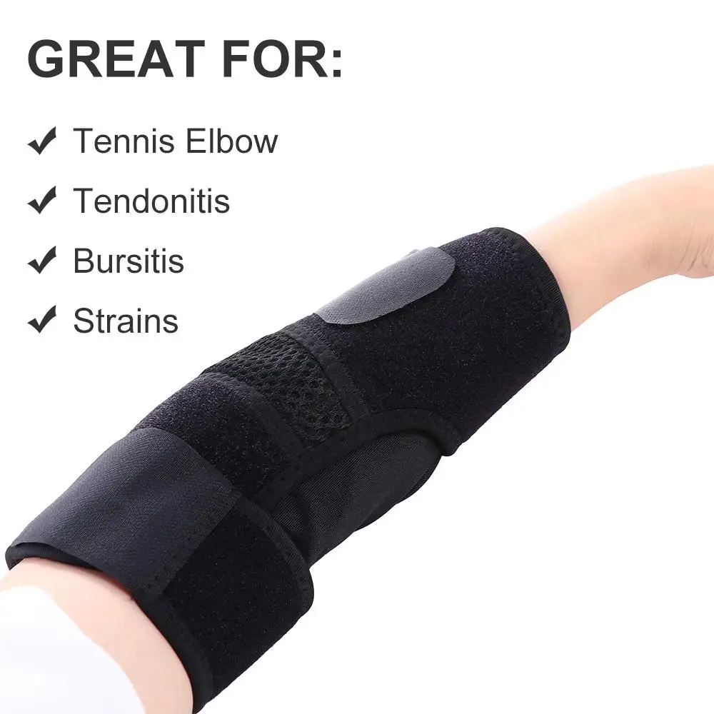 

Pad Protective Gear Compression Sleeve Support Strap Arm Tendonitis Sports Elbow Brace BraceTop Elbow Guards Elbow Pad